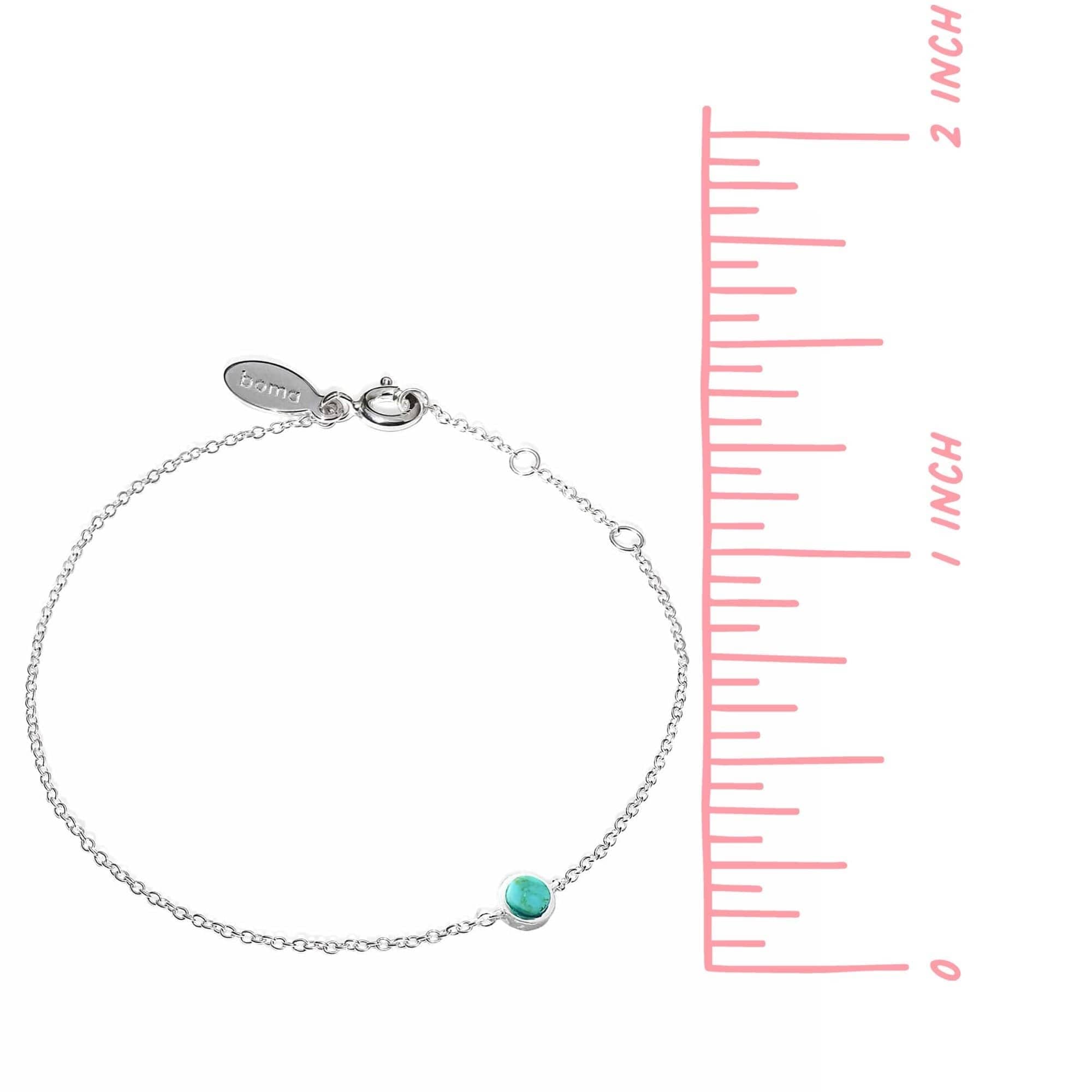 Boma Jewelry Bracelets Sterling Silver with Turquoise Belle Dot Bracelet