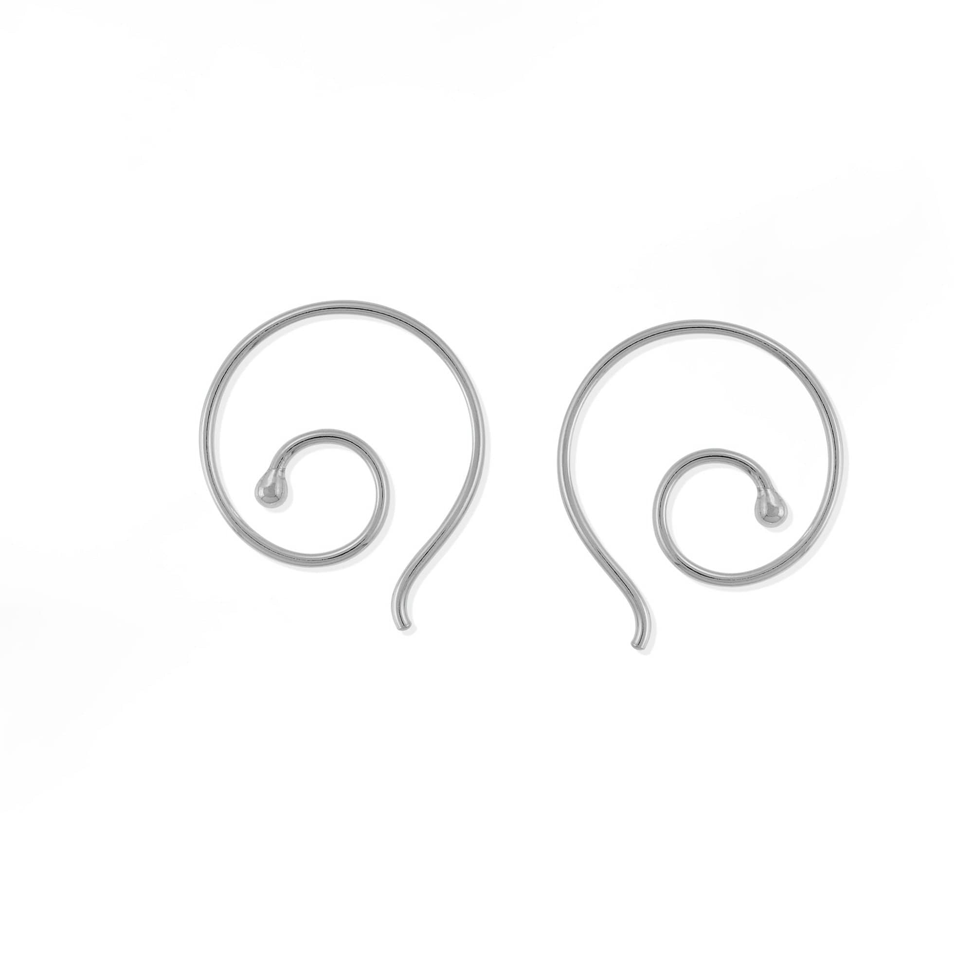 Pull Through Mini Hoop Earrings | Spiral Hoops | Boma Jewelry