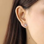 Boma New Earrings Marijuana Leaf Studs