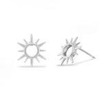 Boma Jewelry Earrings Sunburst Open Circle