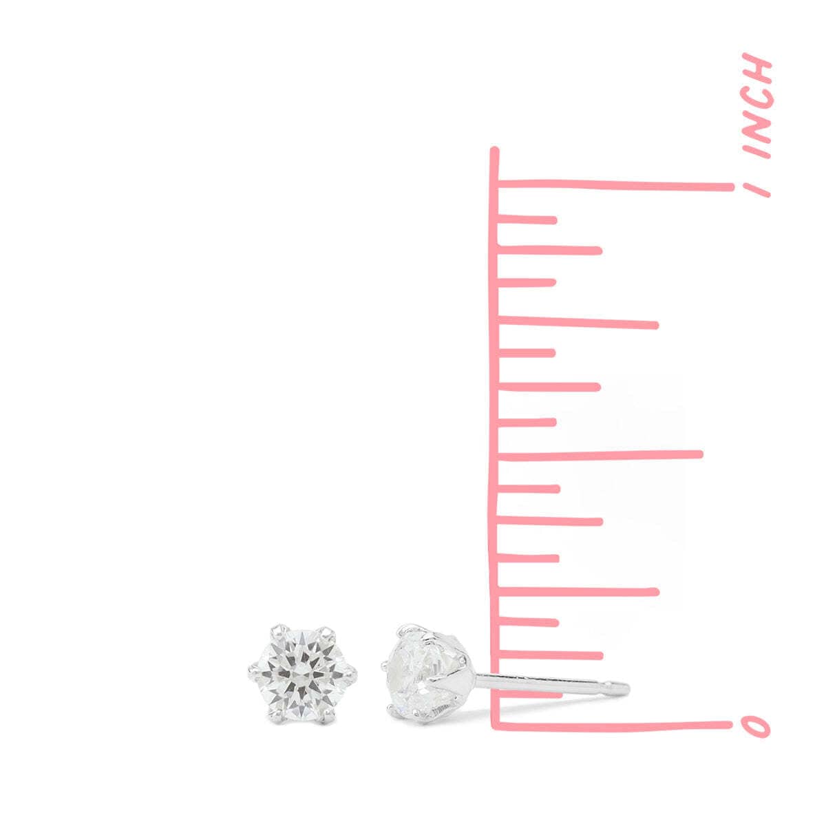 Boma Jewelry Clare Round Cut CZ Studs