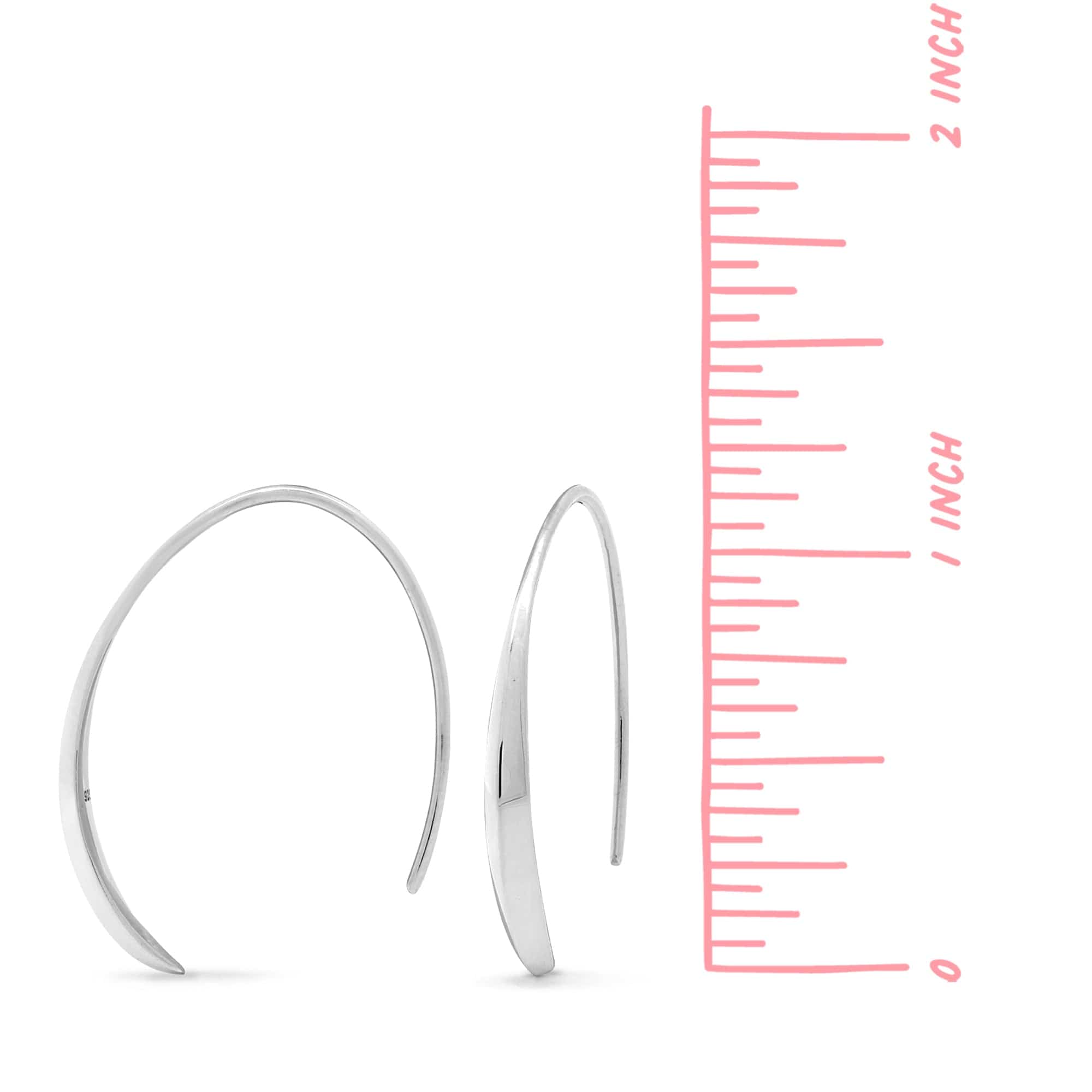 Boma Jewelry Organic Texture Pull Through Hoops