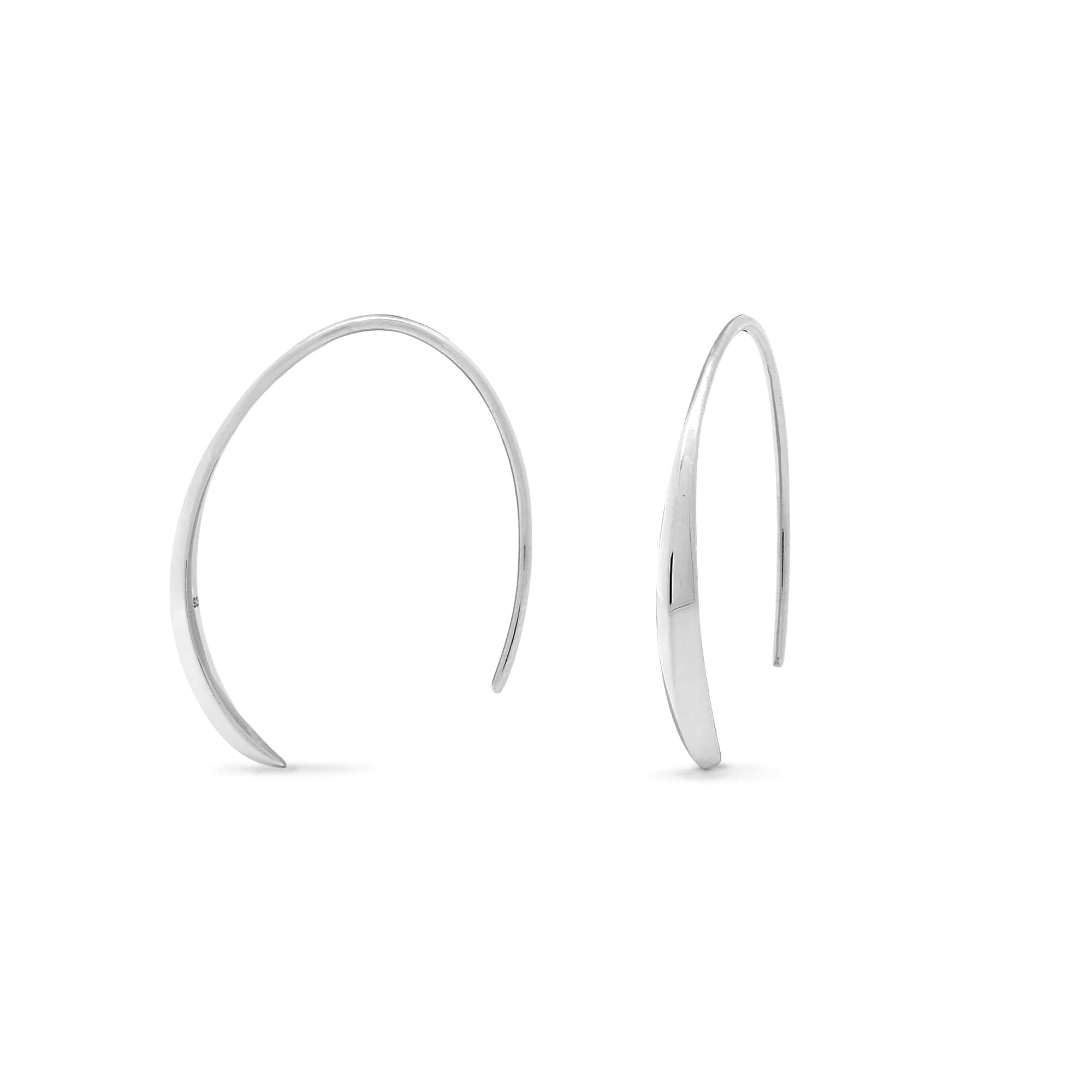 Boma Jewelry Organic Texture Pull Through Hoops