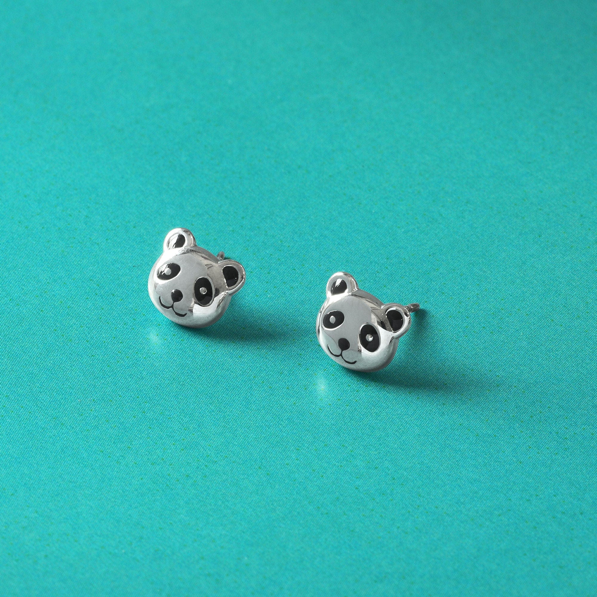 Boma Jewelry Panda Bear Stud Earrings