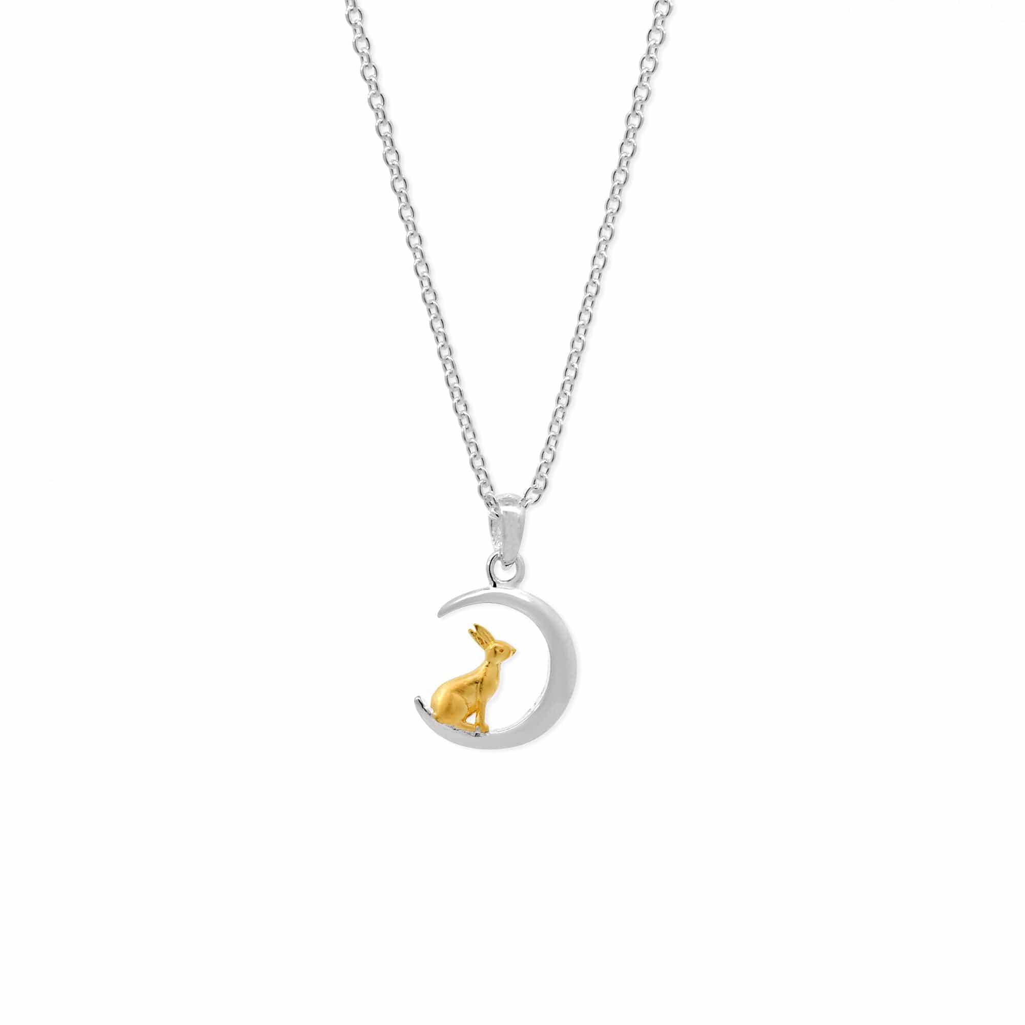 Boma Jewelry Rabbit and Moon Necklace