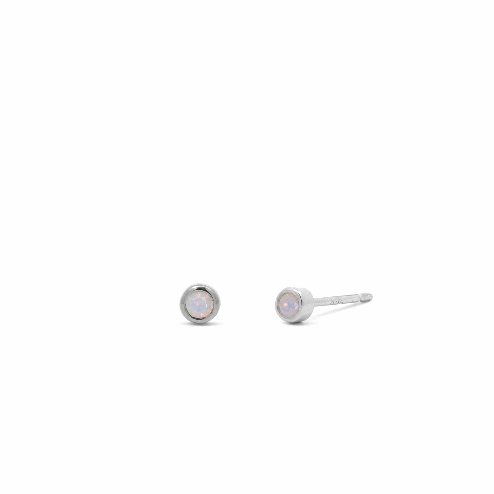 Boma Jewelry Clare Mini Dot Studs with Stone