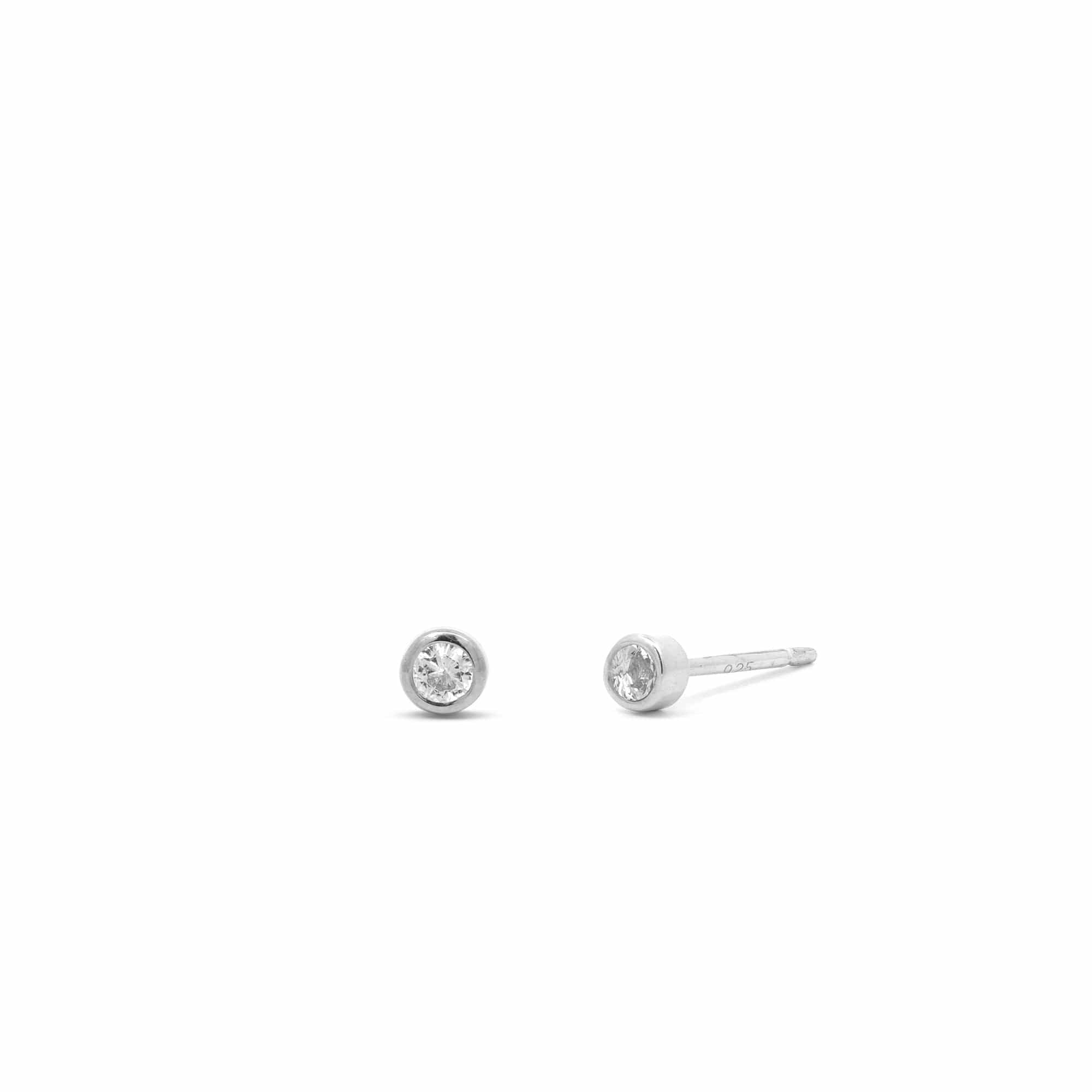 Boma Jewelry Clare Mini Dot Studs with Stone