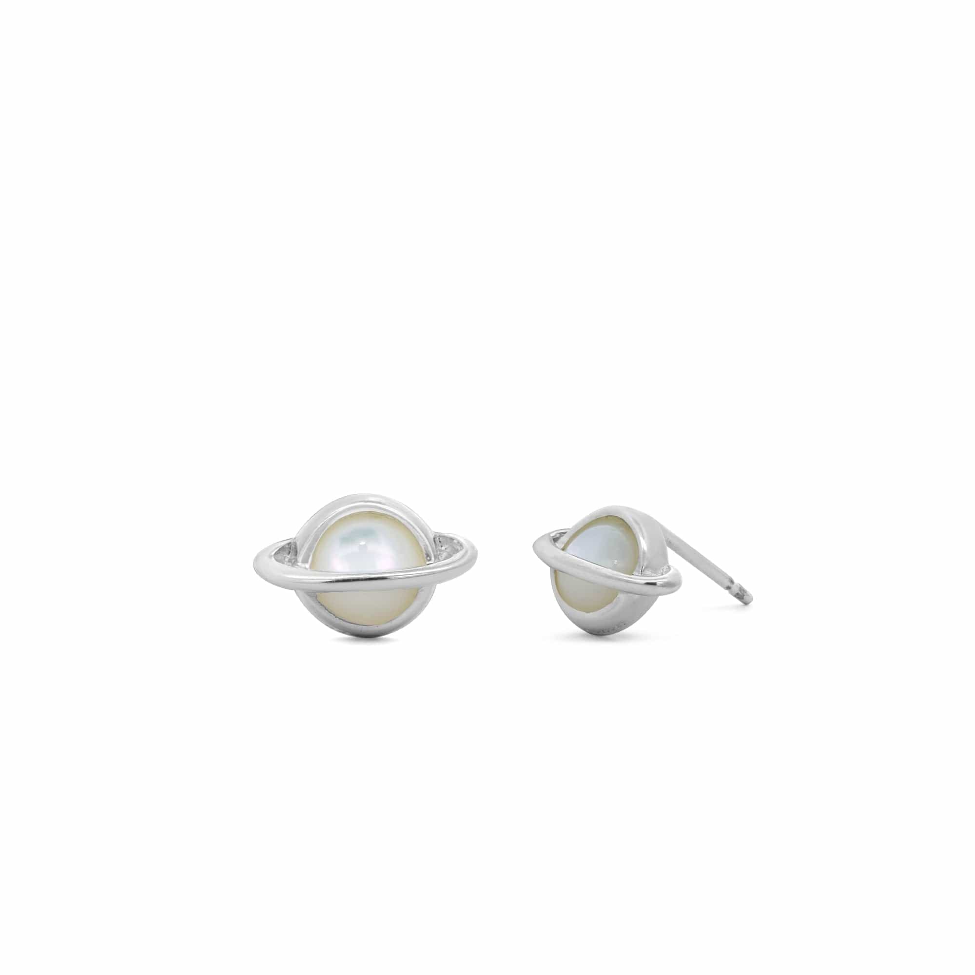 Boma Jewelry Saturn Stud Earrings with Stone