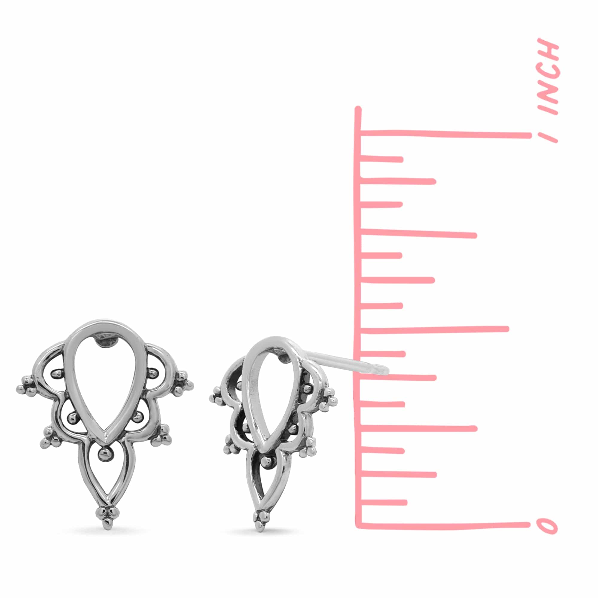 Boma Jewelry Pointed Bohemian Stud Earrings