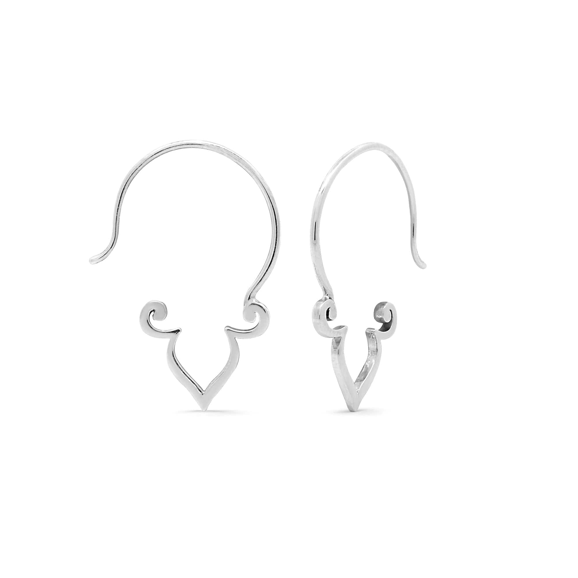 Boma Jewelry Minimal Pointed Bohemian Pull Through Hoops