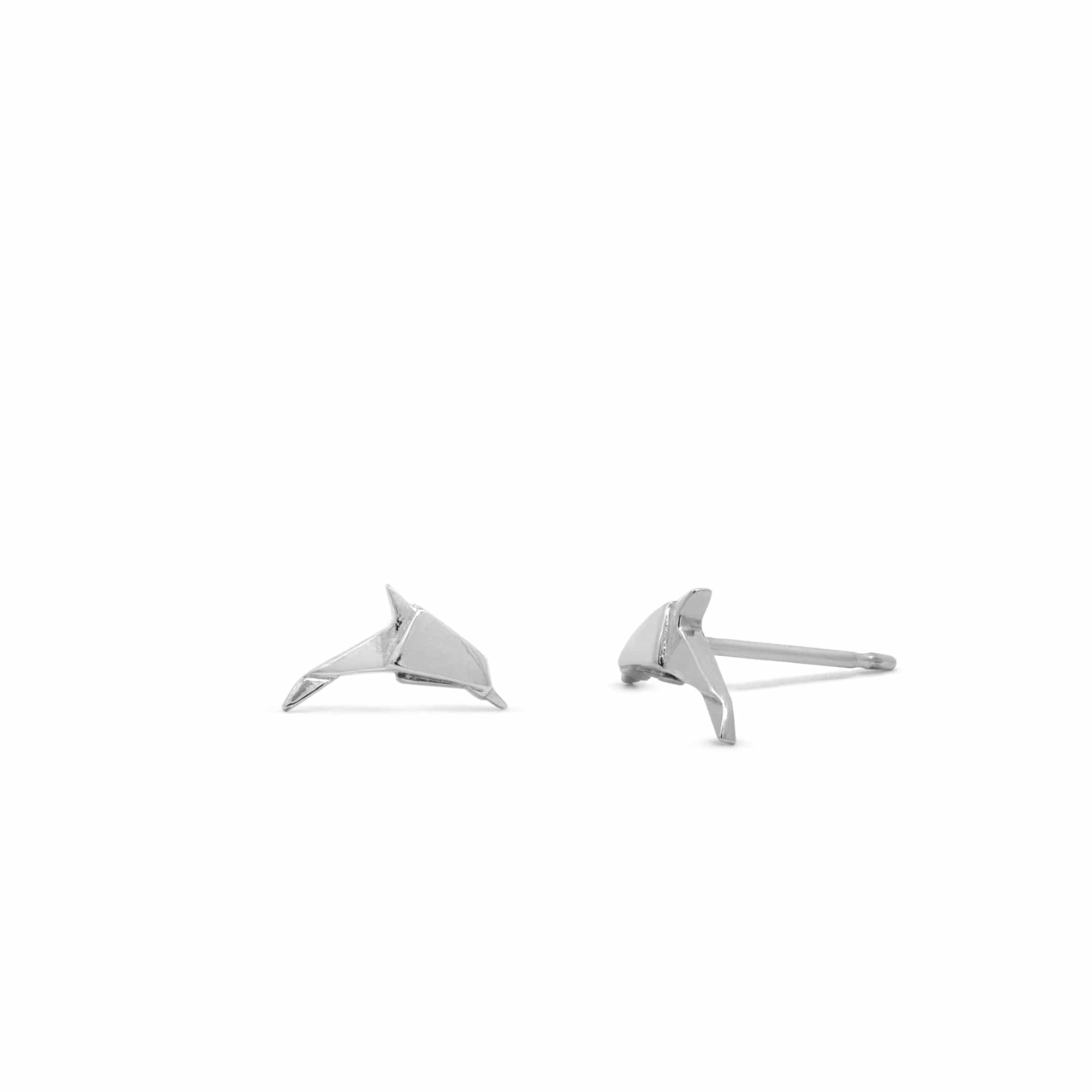 Boma Jewelry Dolphin Origami Studs