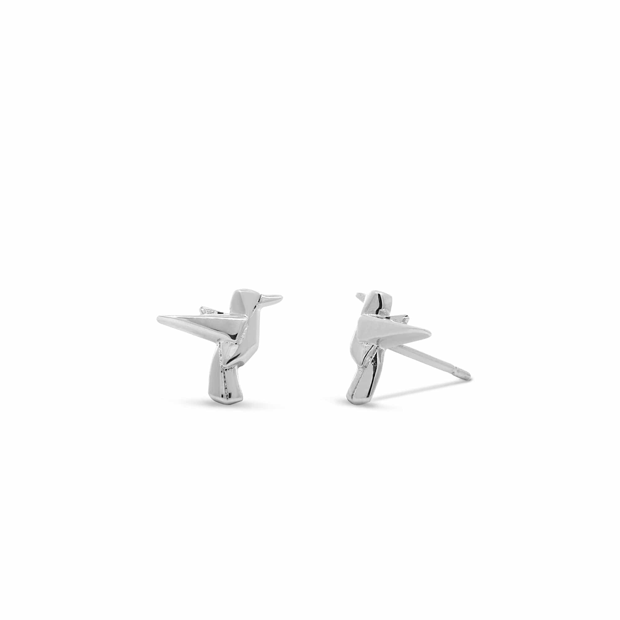 Boma Jewelry Humming Bird Origami Studs