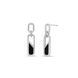 Boma Jewelry Millenial Rectangle Drop Earrings with Stone