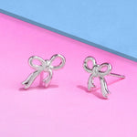 Boma Jewelry Cute Bow Tie Ribbon  Stud Earrings