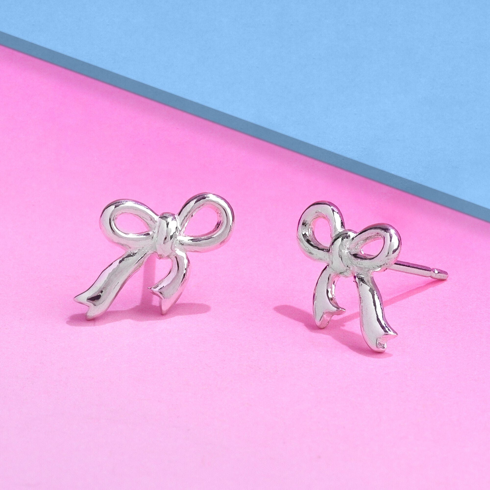 Boma Jewelry Cute Bow Tie Ribbon  Stud Earrings