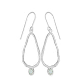 Boma Jewelry Wild Organic Drop Earrrings with Opal