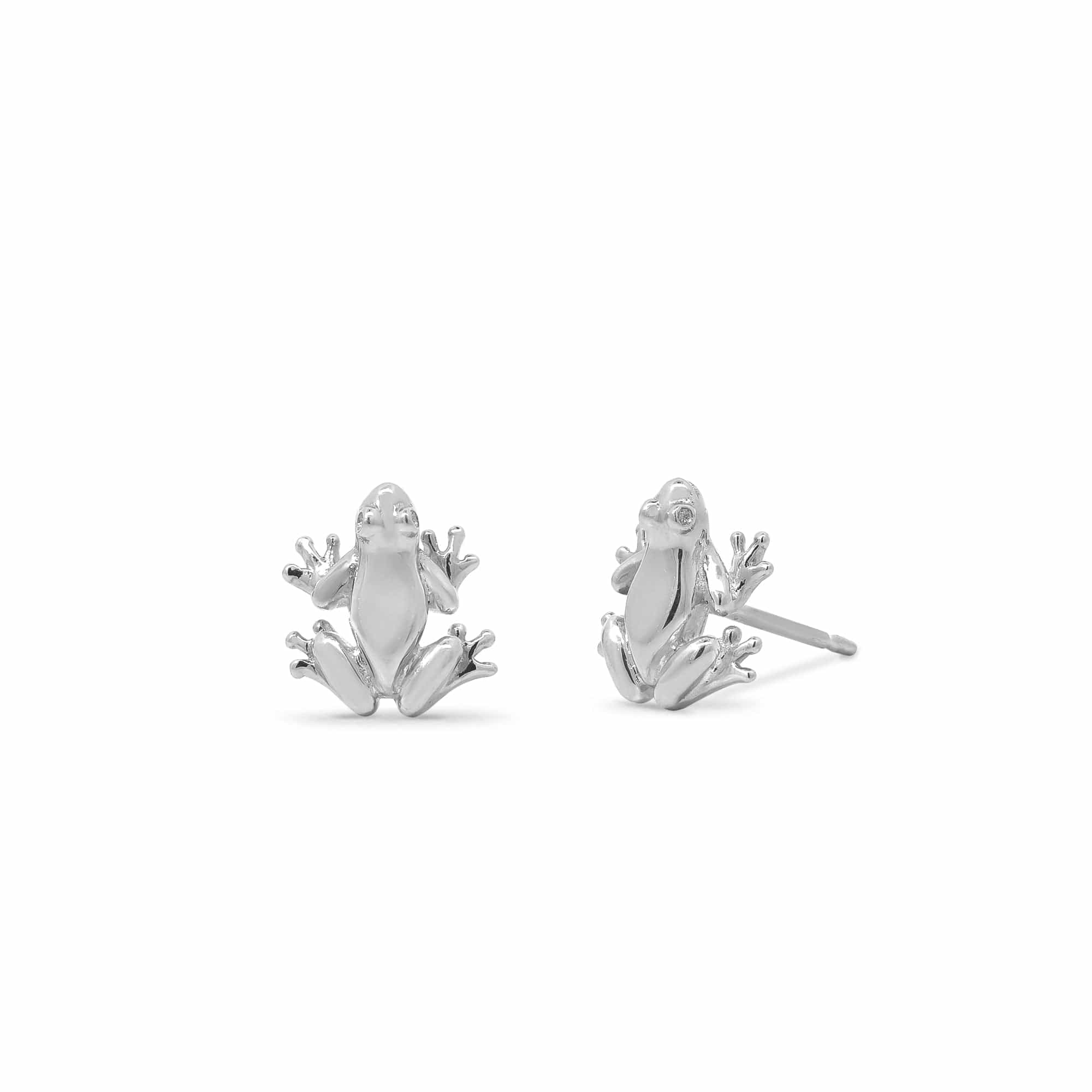 Boma Jewelry Resting Frog Stud Earrings