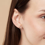 Boma Jewelry Shooting Star Open Circle Stud Earrings