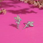 Boma Jewelry Enchanting Tinkerbell Fairy Stud Earrings with Stone