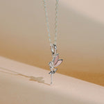 Boma Jewelry Enchanting Tinkerbell Fairy Necklace with Stone