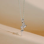 Boma Jewelry Enchanting Tinkerbell Fairy Necklace with Stone