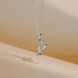 Boma Jewelry Enchanting Tinkerbell Fairy Necklace with Stone