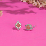 Boma Jewelry Bohemian Bliss Rhodochrosite Stud Earrings