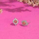 Boma Jewelry Bohemian Bliss Rhodochrosite Stud Earrings