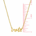 Boma Jewelry Vote Script Necklace