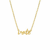 Boma Jewelry Vote Script Necklace