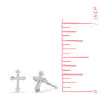 Boma Jewelry Pointed Edge Cross Studs