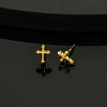 Boma Jewelry Pointed Edge Cross Studs