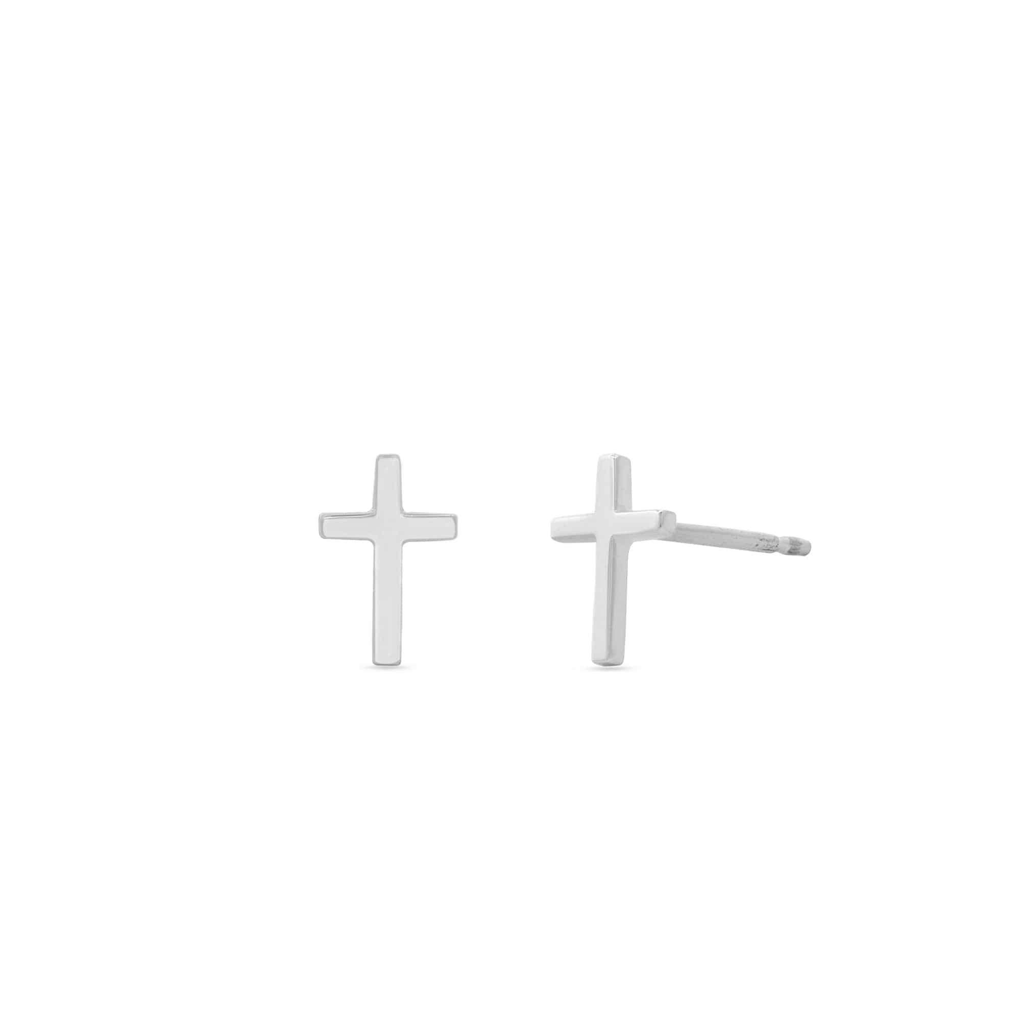 Boma Jewelry Minimal Cross Studs