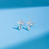 Boma Jewelry Rounded Edge Cross Studs