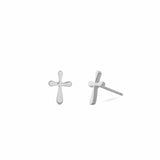 Boma Jewelry Rounded Edge Cross Studs