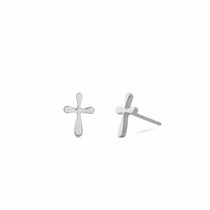 Boma Jewelry Rounded Edge Cross Studs