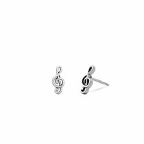 Boma Jewelry Treble Clef Music Note Studs