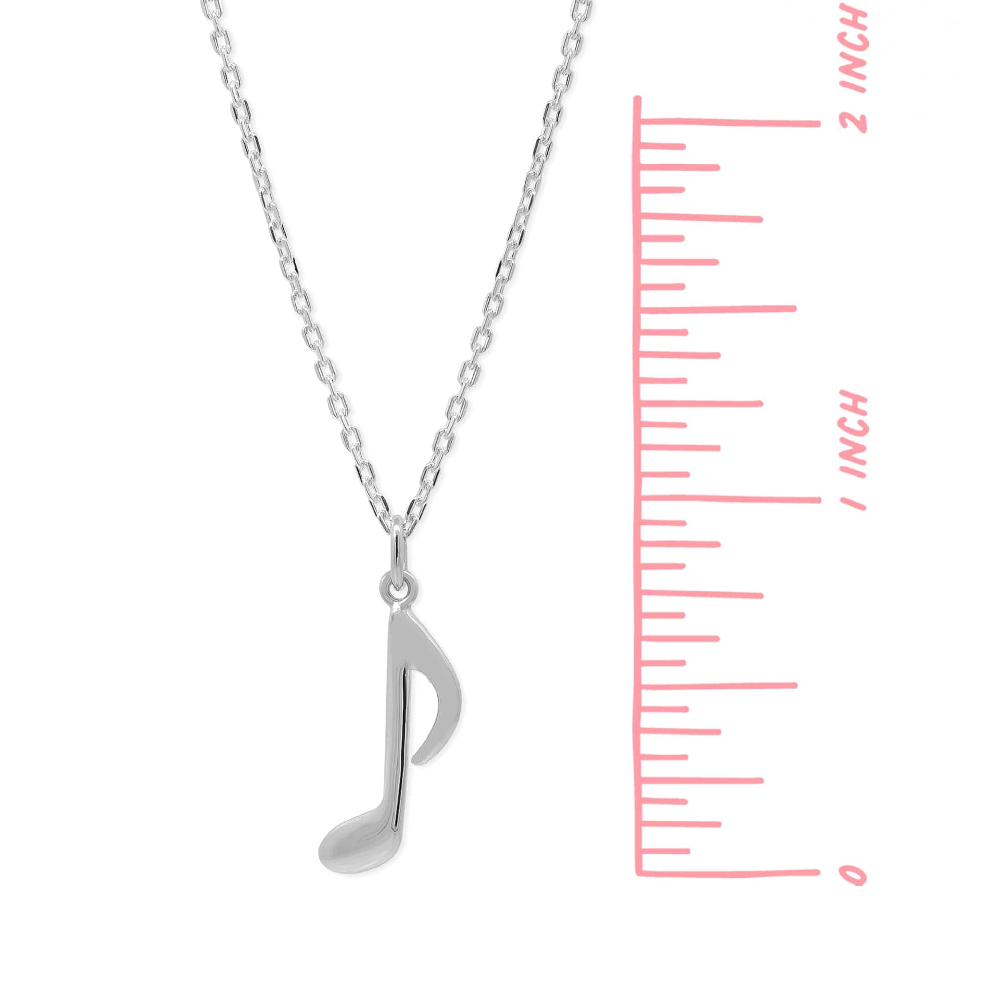 Boma Jewelry Eighth Note Music Necklace