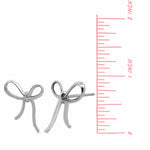 Boma Jewelry Thin Minimal Ribbon Studs