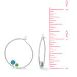 Boma Jewelry Aiko Hoops with Color Bubbles