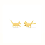 Boma Jewelry Earrings Curious Cat Studs