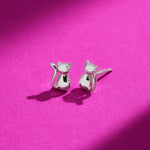 Boma Jewelry Minimal Cat Earring Studs