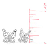 Boma Jewelry Delicate Outline Monarch Butterfly Earring Studs