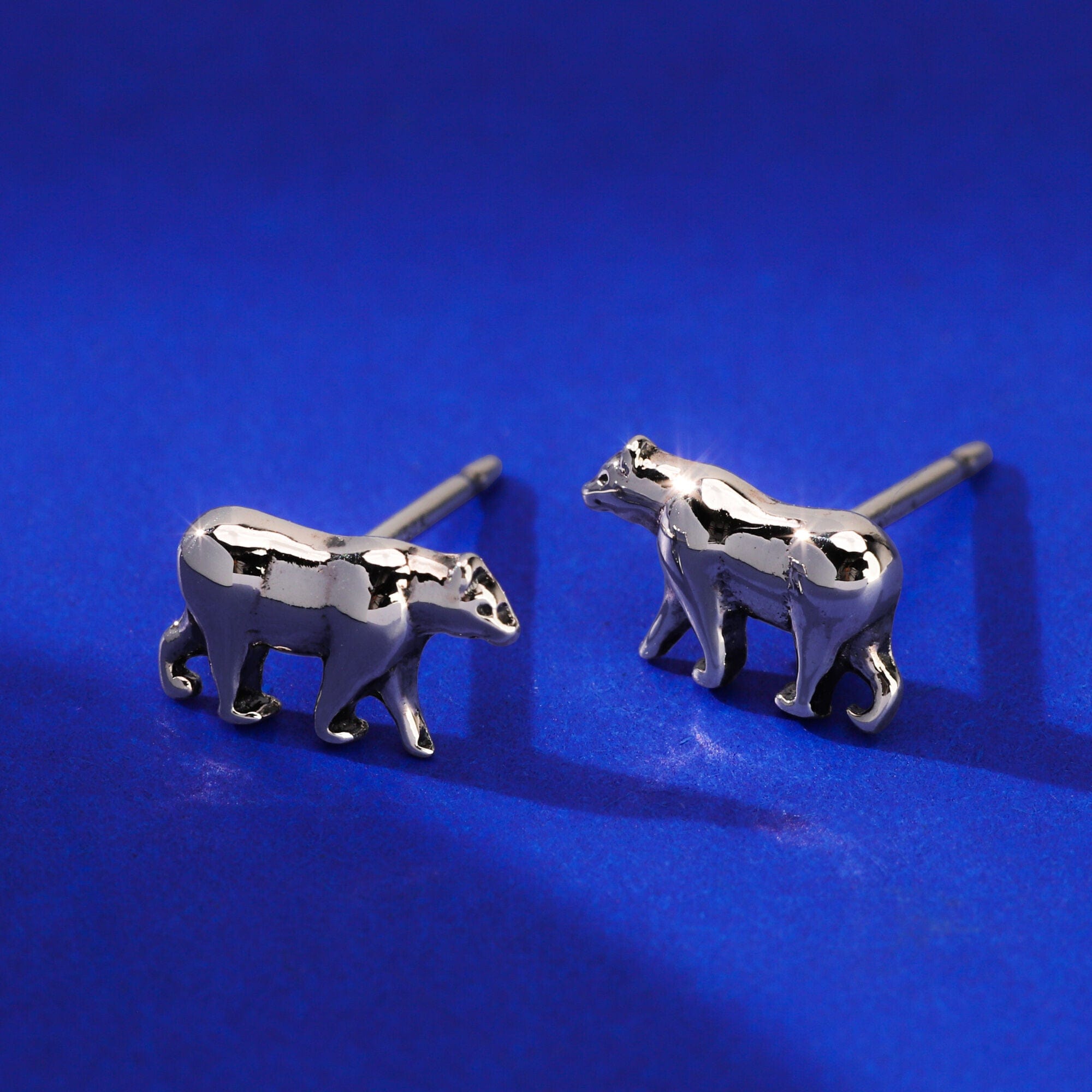 Boma Jewelry California Grizzly Bear Earring Studs