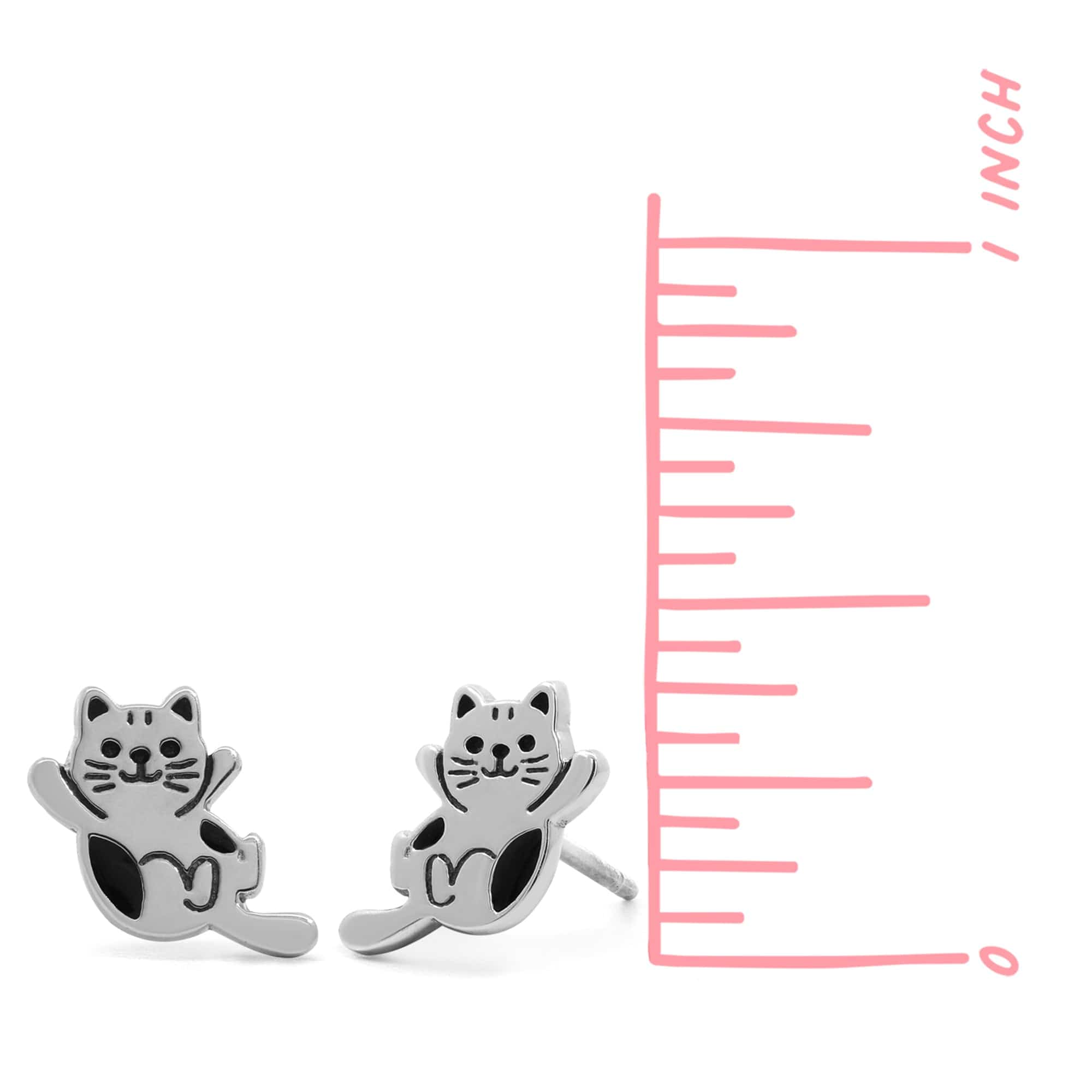 Boma Jewelry Baby Kitten Earring Studs