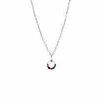 Boma Jewelry Rainbow Multi-Color Pendant Necklace