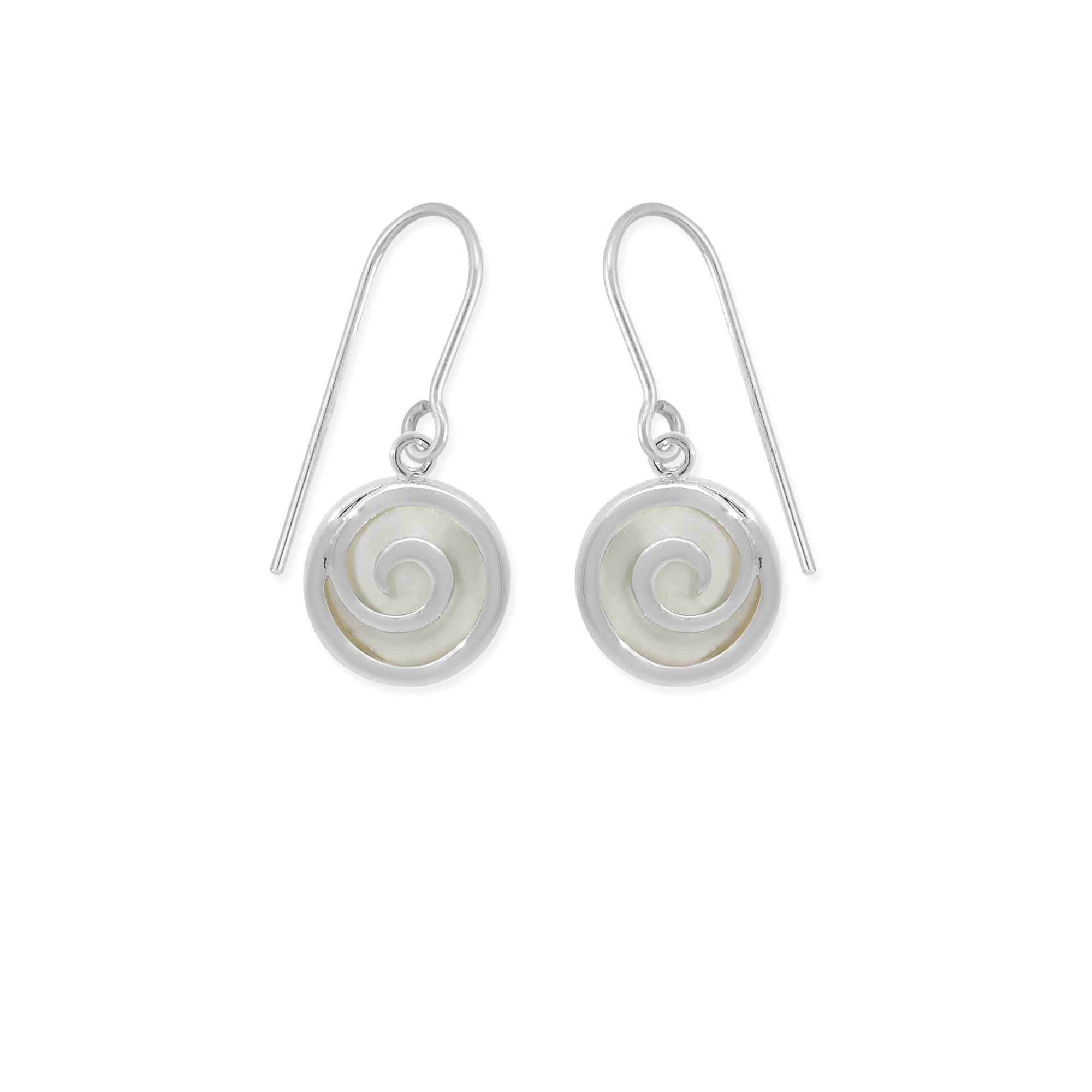 Boma Jewelry Moari Spiral Dangles With Stone