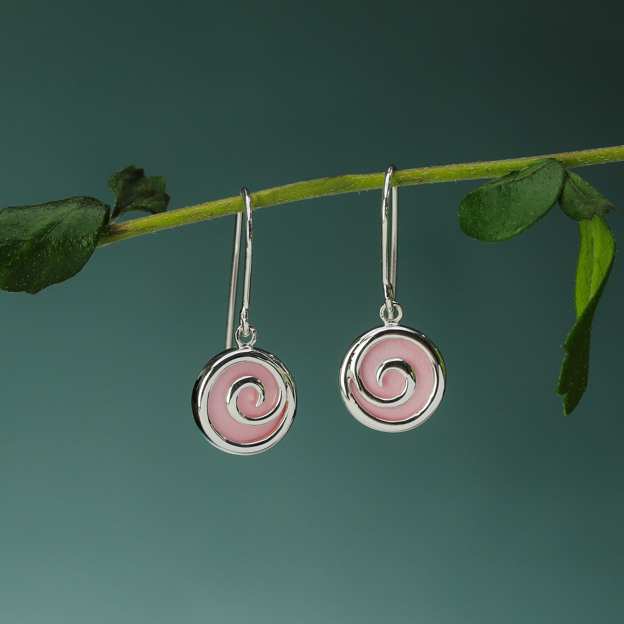 Boma Jewelry Moari Spiral Dangles With Stone