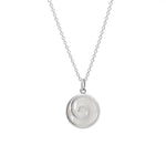 Boma Jewelry Maori Spiral Necklace with Stone