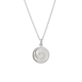 Boma Jewelry Maori Spiral Necklace with Stone